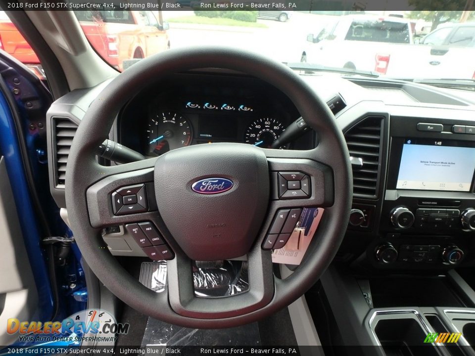 2018 Ford F150 STX SuperCrew 4x4 Lightning Blue / Black Photo #15