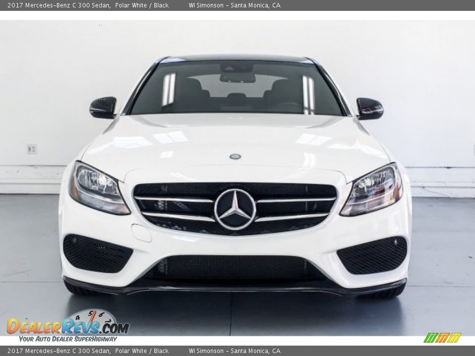 2017 Mercedes-Benz C 300 Sedan Polar White / Black Photo #2