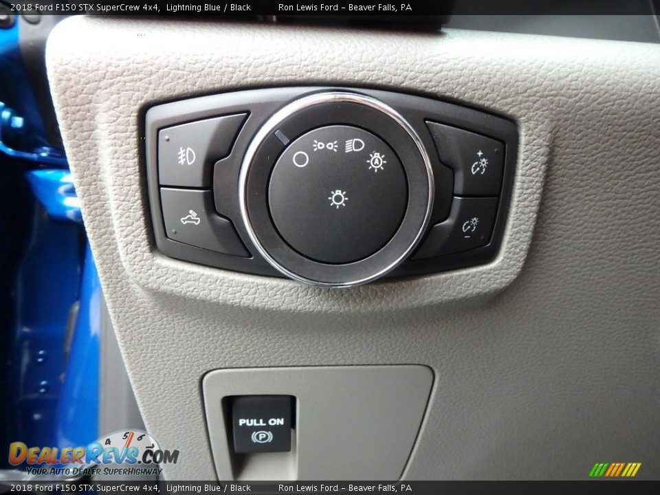 2018 Ford F150 STX SuperCrew 4x4 Lightning Blue / Black Photo #18
