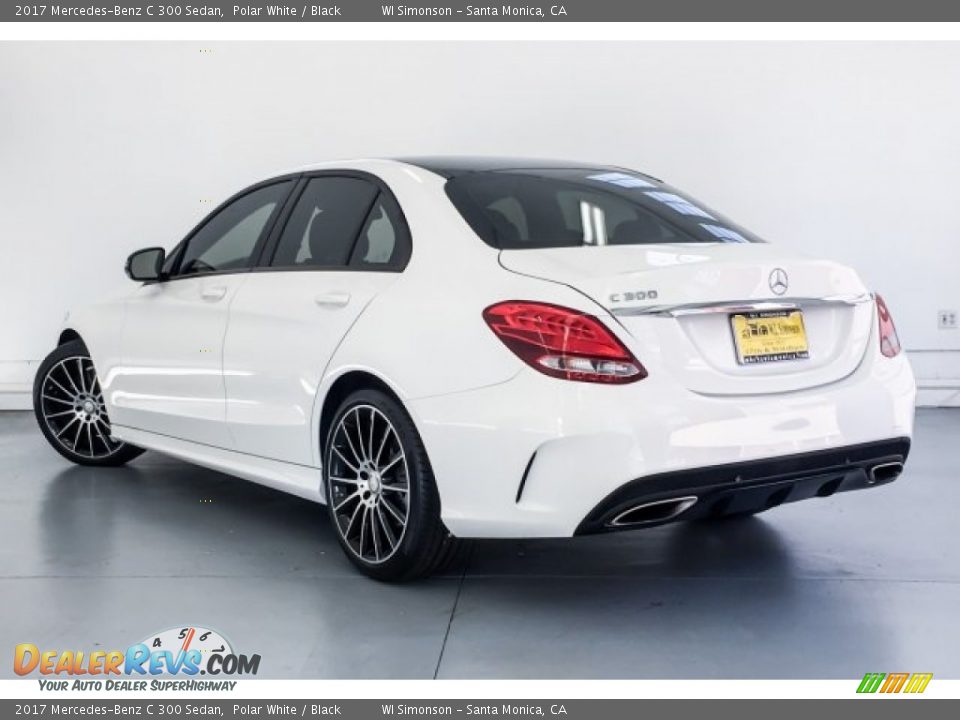 2017 Mercedes-Benz C 300 Sedan Polar White / Black Photo #10