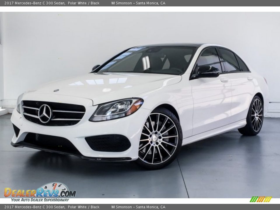 2017 Mercedes-Benz C 300 Sedan Polar White / Black Photo #12