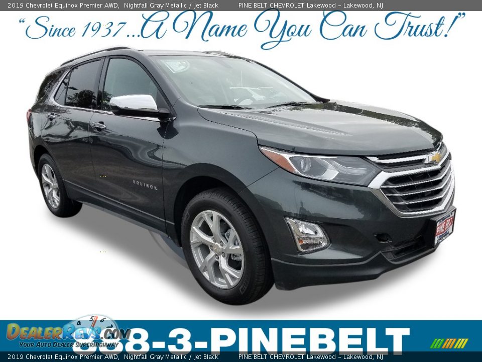 2019 Chevrolet Equinox Premier AWD Nightfall Gray Metallic / Jet Black Photo #1