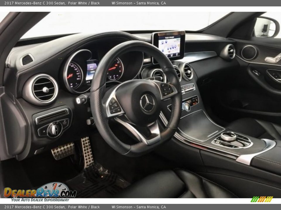 2017 Mercedes-Benz C 300 Sedan Polar White / Black Photo #23