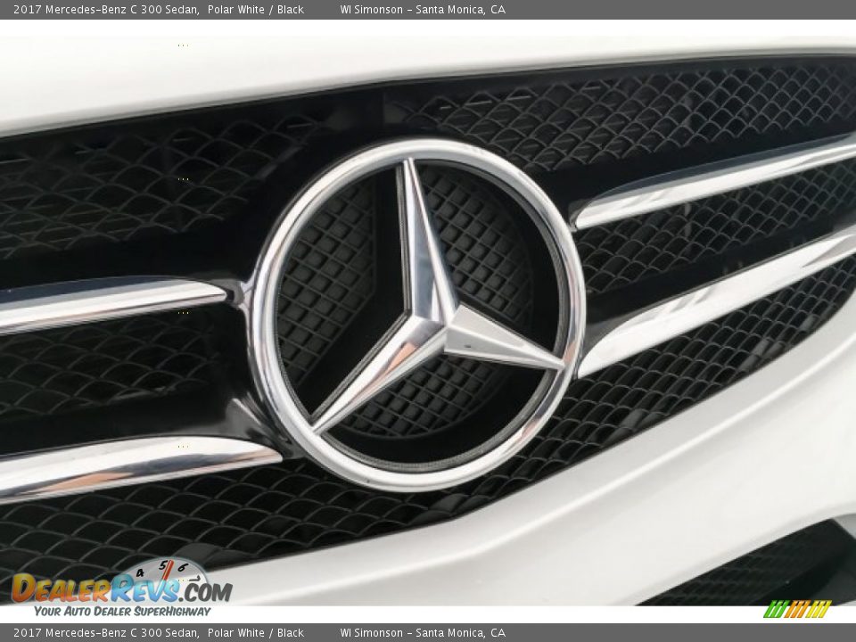 2017 Mercedes-Benz C 300 Sedan Polar White / Black Photo #34