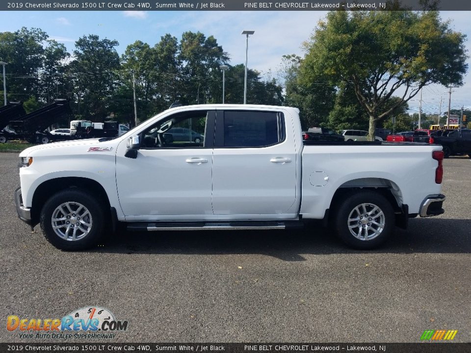 2019 Chevrolet Silverado 1500 LT Crew Cab 4WD Summit White / Jet Black Photo #3