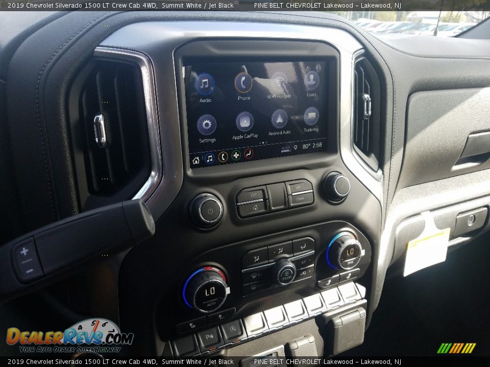 2019 Chevrolet Silverado 1500 LT Crew Cab 4WD Summit White / Jet Black Photo #10