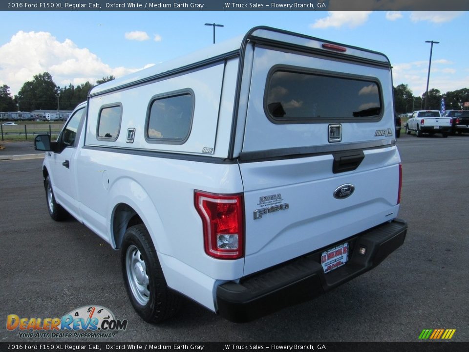2016 Ford F150 XL Regular Cab Oxford White / Medium Earth Gray Photo #3