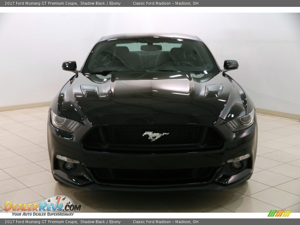 2017 Ford Mustang GT Premium Coupe Shadow Black / Ebony Photo #2