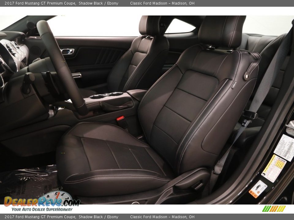 Front Seat of 2017 Ford Mustang GT Premium Coupe Photo #6