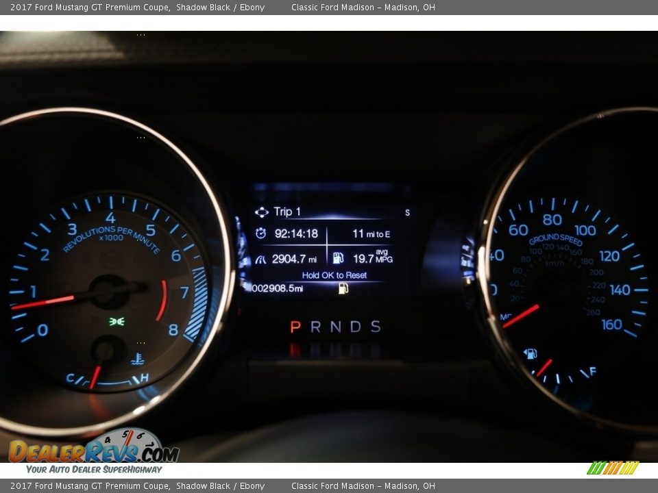 2017 Ford Mustang GT Premium Coupe Gauges Photo #8