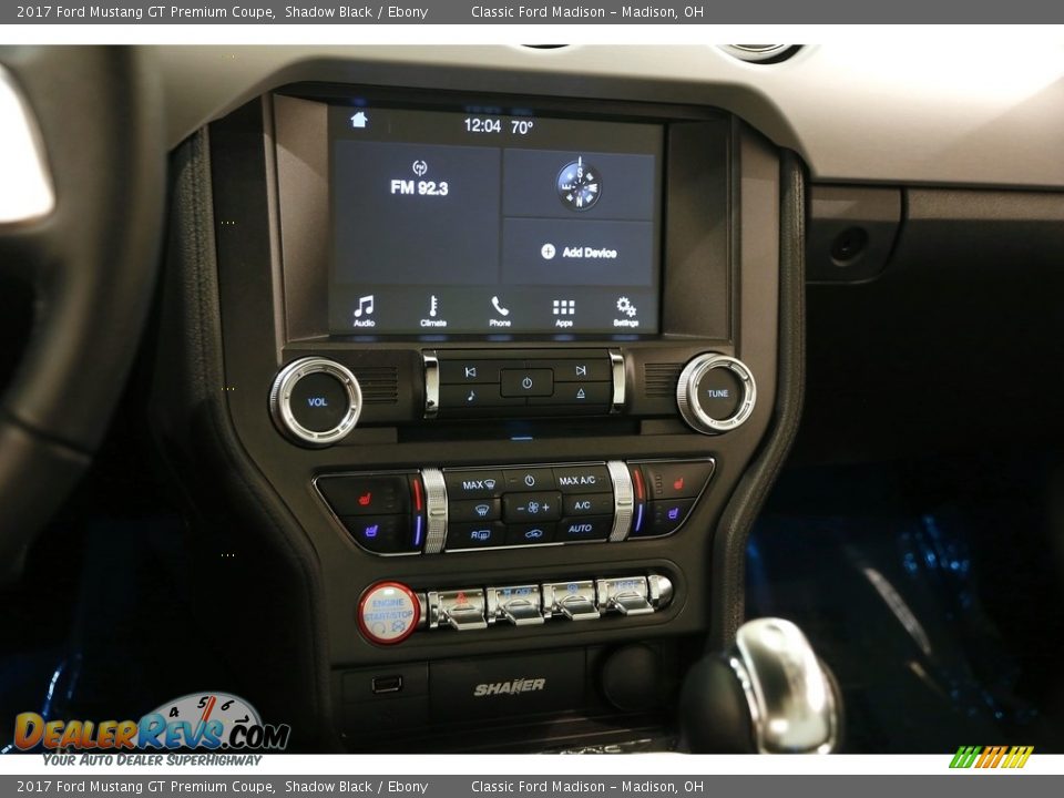 Controls of 2017 Ford Mustang GT Premium Coupe Photo #9