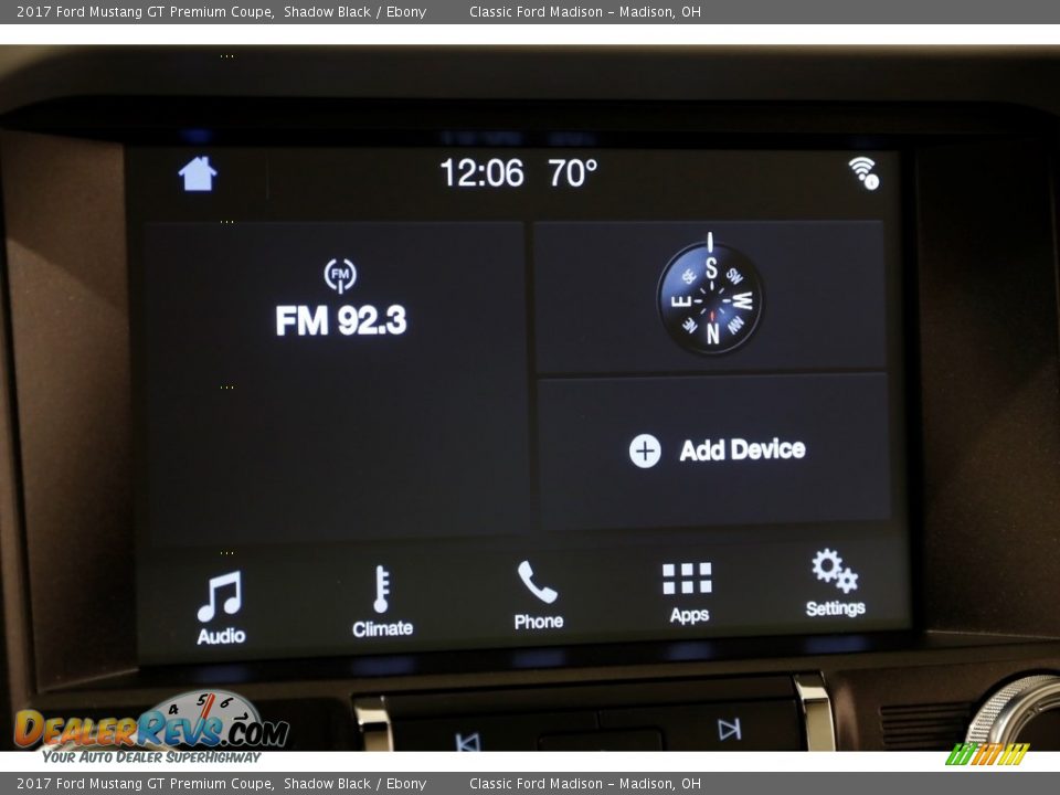 2017 Ford Mustang GT Premium Coupe Shadow Black / Ebony Photo #10