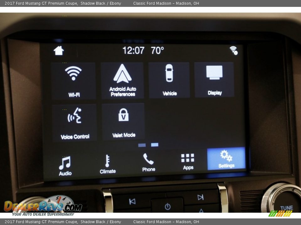 2017 Ford Mustang GT Premium Coupe Shadow Black / Ebony Photo #14