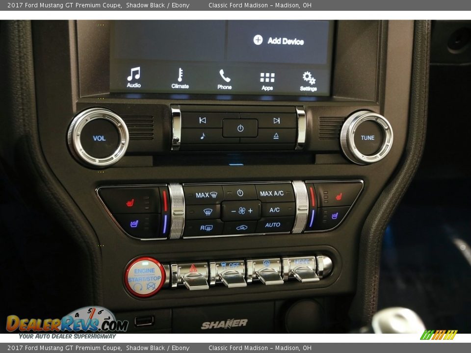 Controls of 2017 Ford Mustang GT Premium Coupe Photo #15