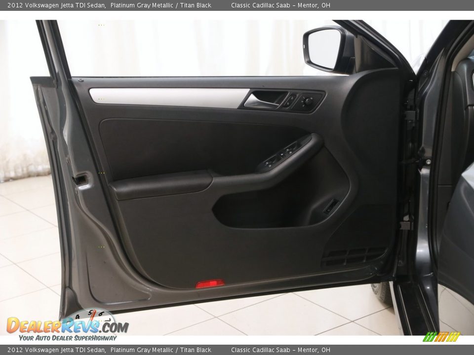 2012 Volkswagen Jetta TDI Sedan Platinum Gray Metallic / Titan Black Photo #4