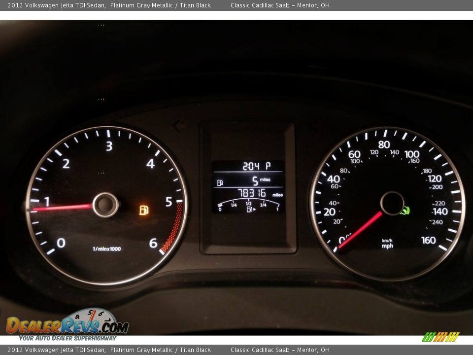 2012 Volkswagen Jetta TDI Sedan Platinum Gray Metallic / Titan Black Photo #7