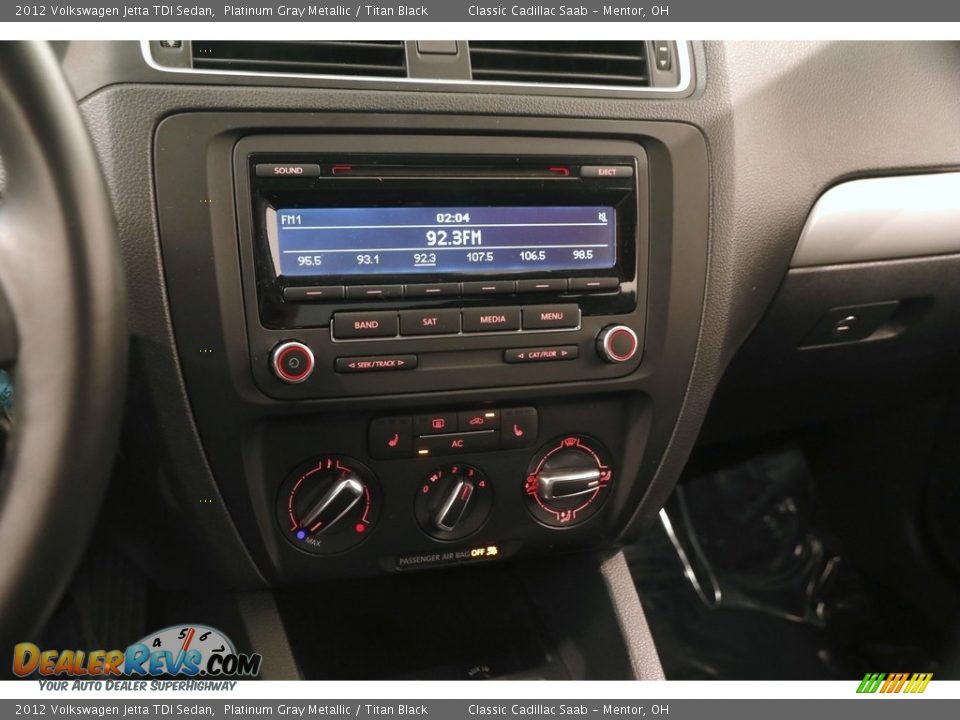 2012 Volkswagen Jetta TDI Sedan Platinum Gray Metallic / Titan Black Photo #8