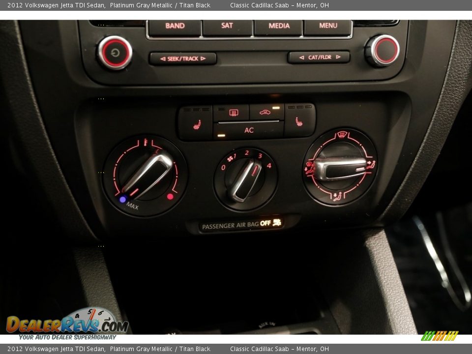 2012 Volkswagen Jetta TDI Sedan Platinum Gray Metallic / Titan Black Photo #9