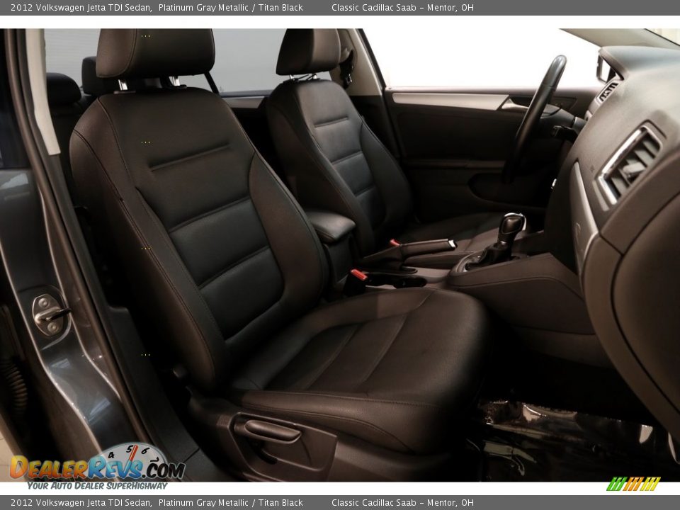 2012 Volkswagen Jetta TDI Sedan Platinum Gray Metallic / Titan Black Photo #11