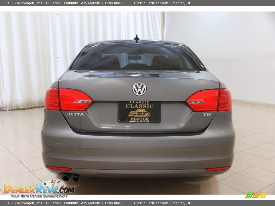 2012 Volkswagen Jetta TDI Sedan Platinum Gray Metallic / Titan Black Photo #14