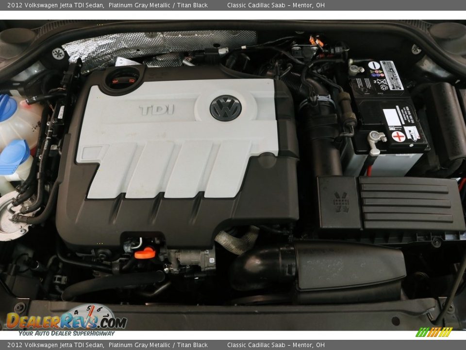 2012 Volkswagen Jetta TDI Sedan Platinum Gray Metallic / Titan Black Photo #15