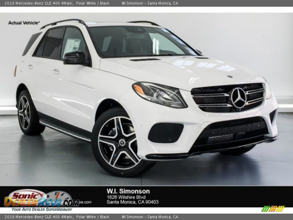 2019 Mercedes-Benz GLE 400 4Matic Polar White / Black Photo #1