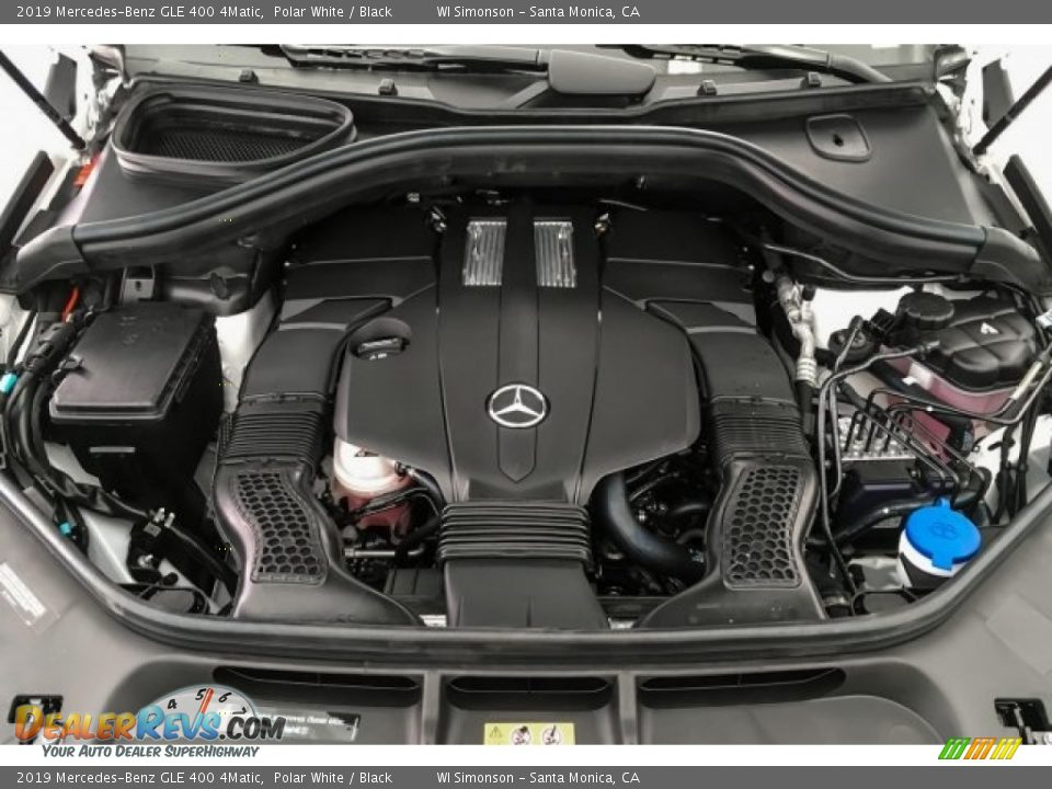 2019 Mercedes-Benz GLE 400 4Matic Polar White / Black Photo #8