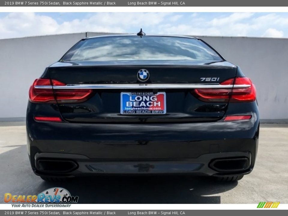 2019 BMW 7 Series 750i Sedan Black Sapphire Metallic / Black Photo #4