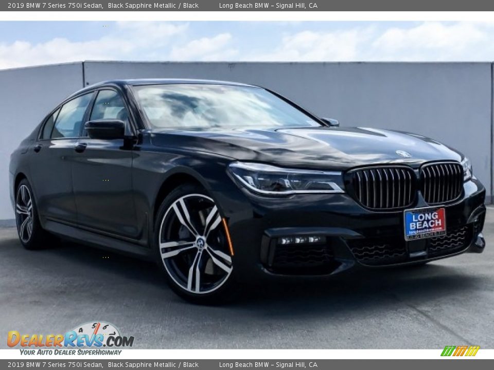 2019 BMW 7 Series 750i Sedan Black Sapphire Metallic / Black Photo #12