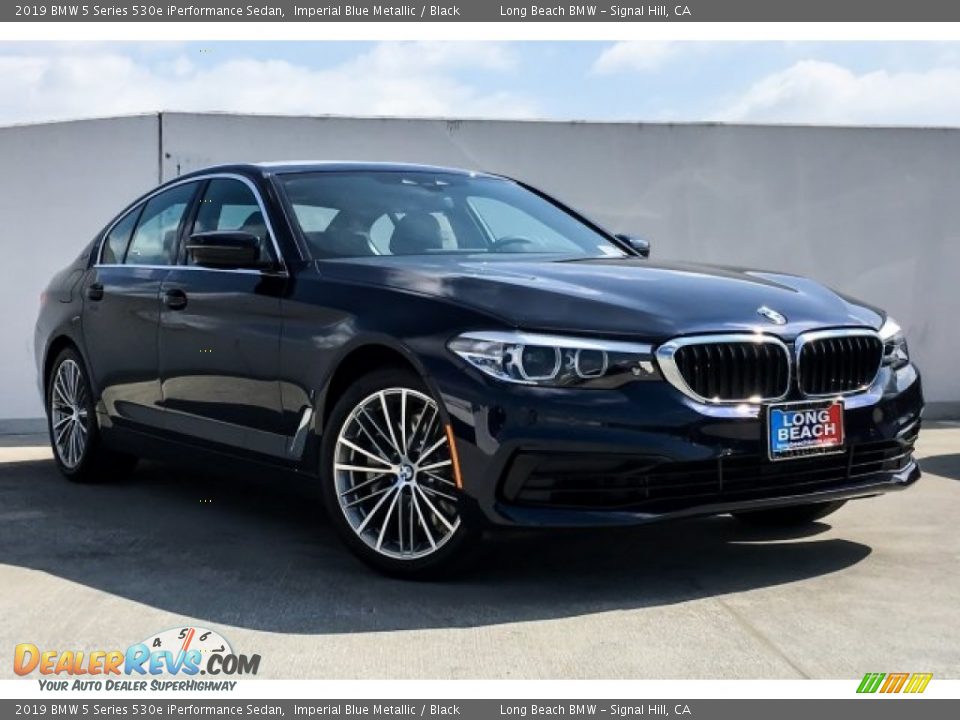 2019 BMW 5 Series 530e iPerformance Sedan Imperial Blue Metallic / Black Photo #12