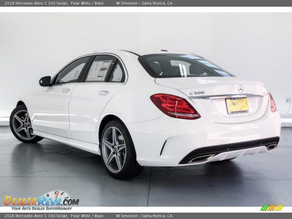 2018 Mercedes-Benz C 300 Sedan Polar White / Black Photo #2