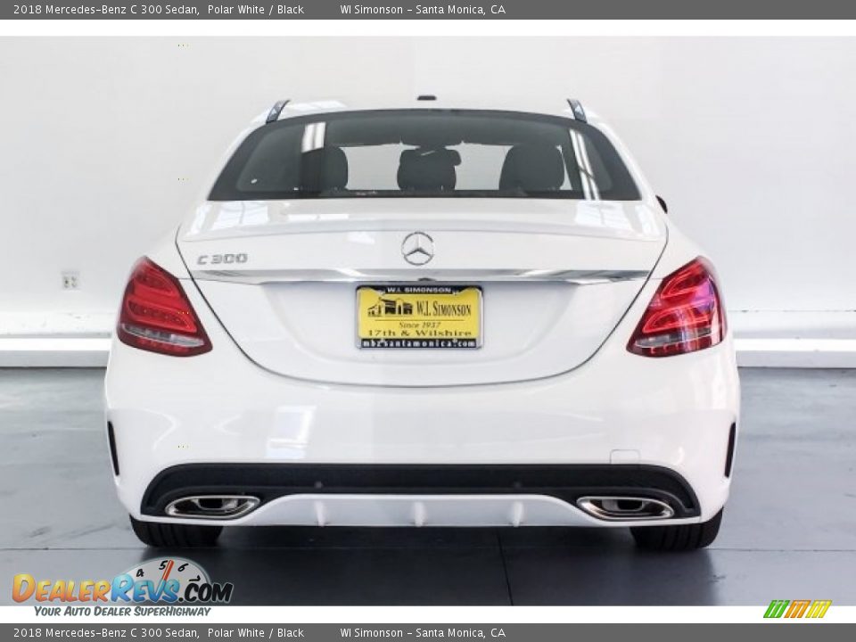 2018 Mercedes-Benz C 300 Sedan Polar White / Black Photo #3