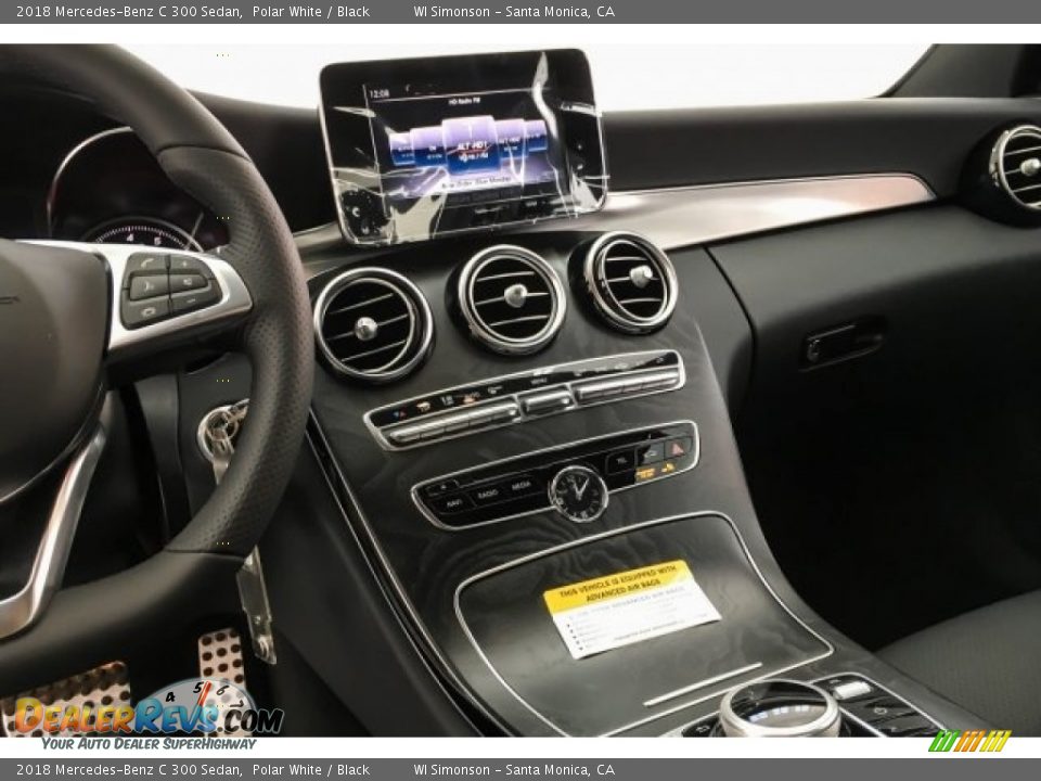 2018 Mercedes-Benz C 300 Sedan Polar White / Black Photo #6