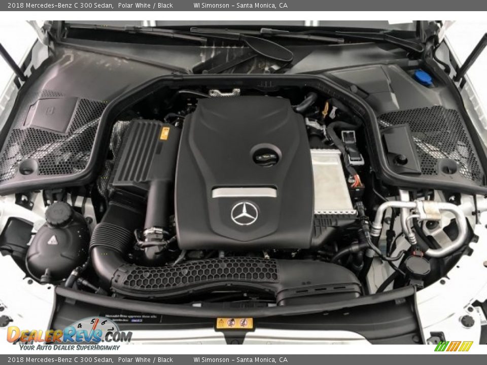 2018 Mercedes-Benz C 300 Sedan Polar White / Black Photo #8