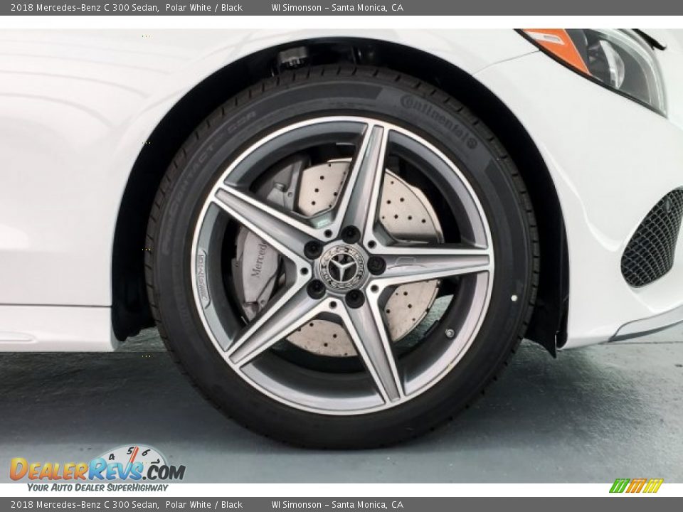 2018 Mercedes-Benz C 300 Sedan Polar White / Black Photo #9