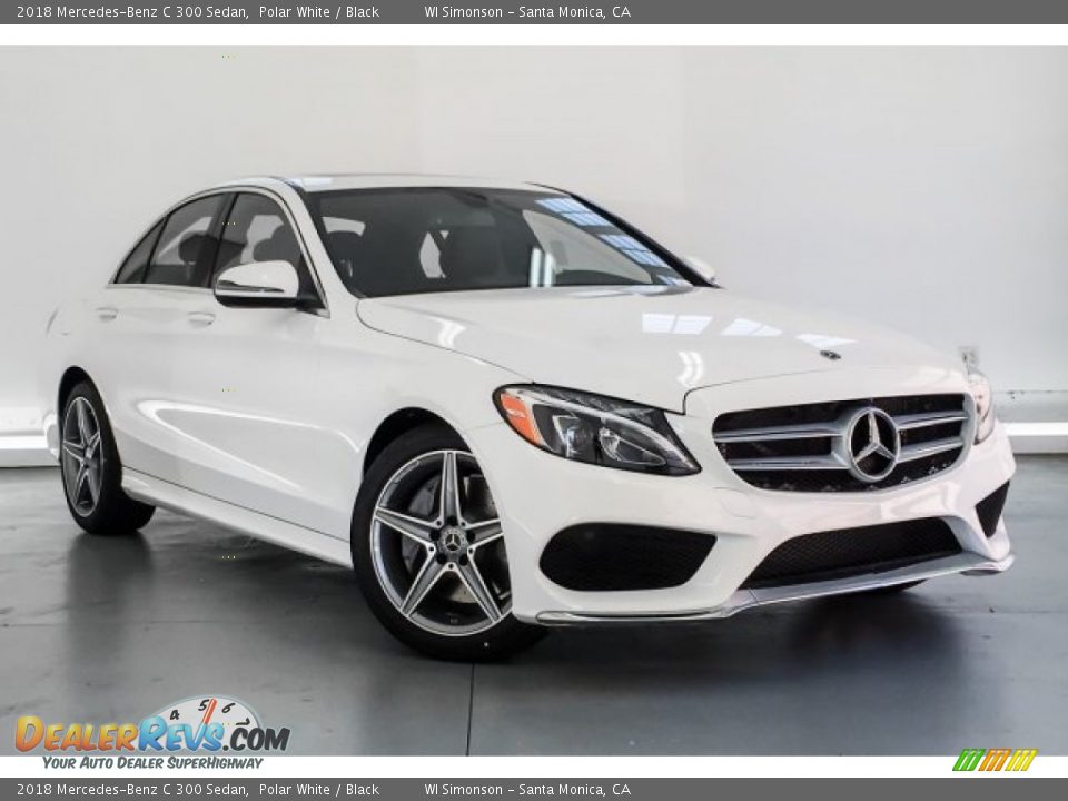 2018 Mercedes-Benz C 300 Sedan Polar White / Black Photo #12