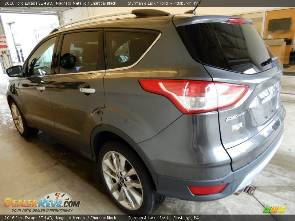 2016 Ford Escape SE 4WD Magnetic Metallic / Charcoal Black Photo #9