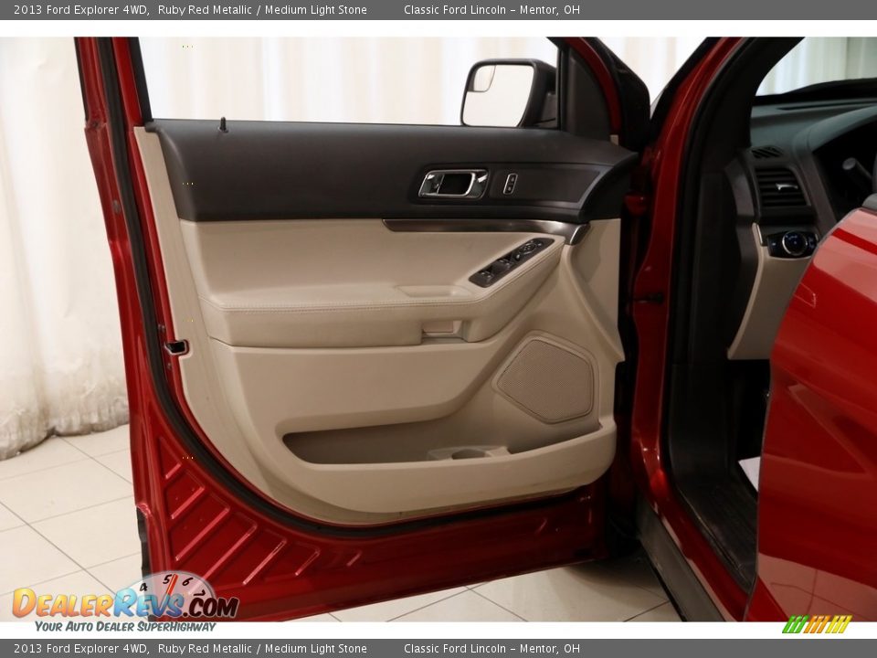 2013 Ford Explorer 4WD Ruby Red Metallic / Medium Light Stone Photo #4