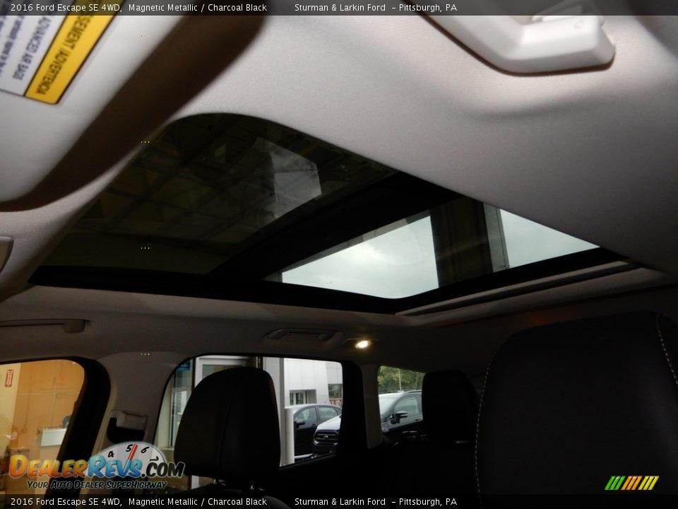 2016 Ford Escape SE 4WD Magnetic Metallic / Charcoal Black Photo #21