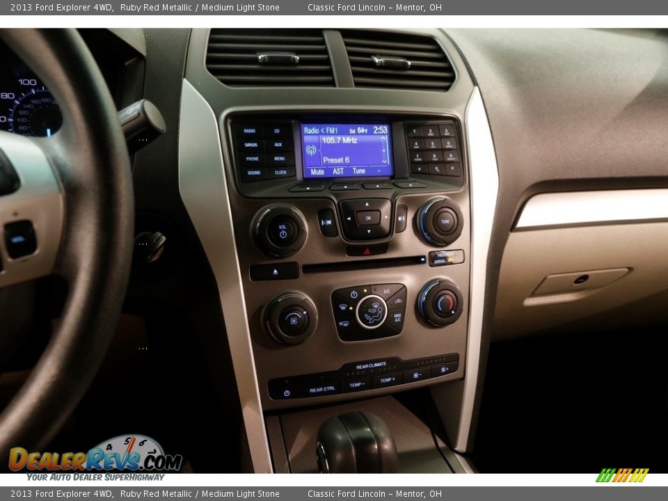 2013 Ford Explorer 4WD Ruby Red Metallic / Medium Light Stone Photo #8