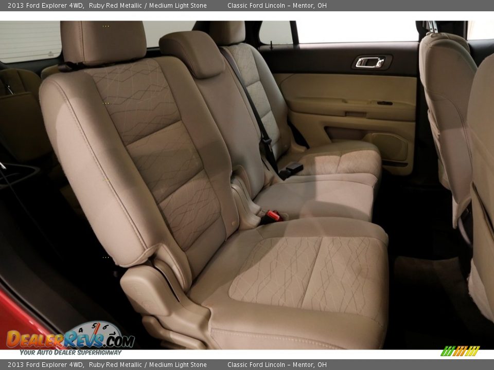 2013 Ford Explorer 4WD Ruby Red Metallic / Medium Light Stone Photo #13