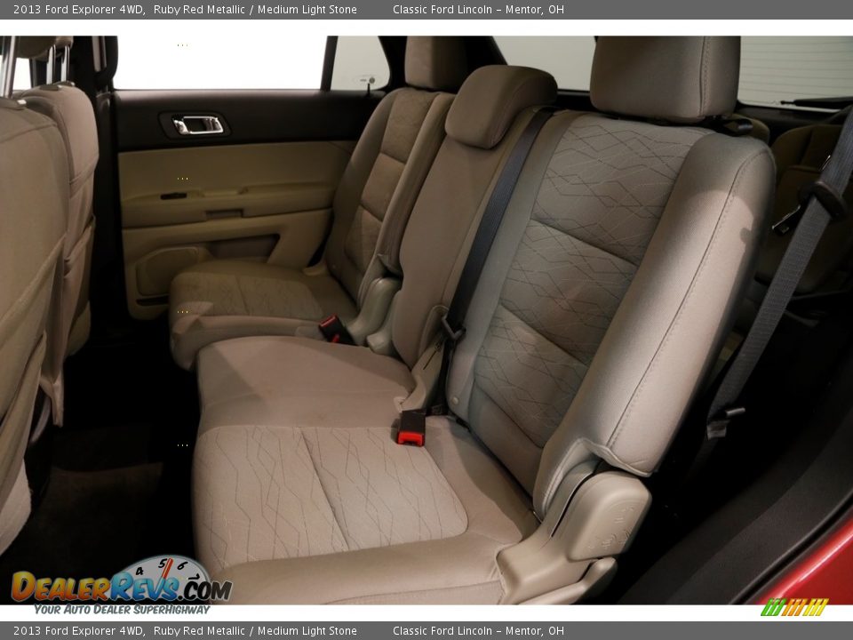 2013 Ford Explorer 4WD Ruby Red Metallic / Medium Light Stone Photo #14