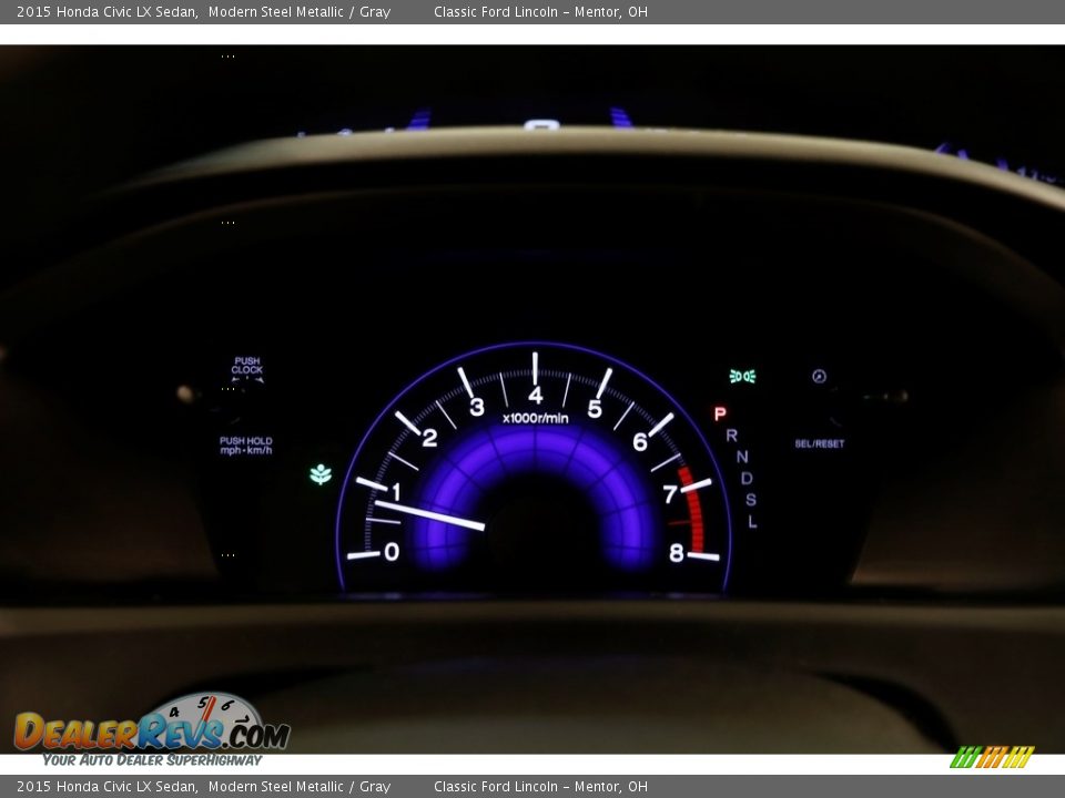 2015 Honda Civic LX Sedan Modern Steel Metallic / Gray Photo #11
