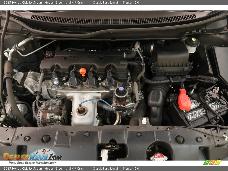 2015 Honda Civic LX Sedan Modern Steel Metallic / Gray Photo #19