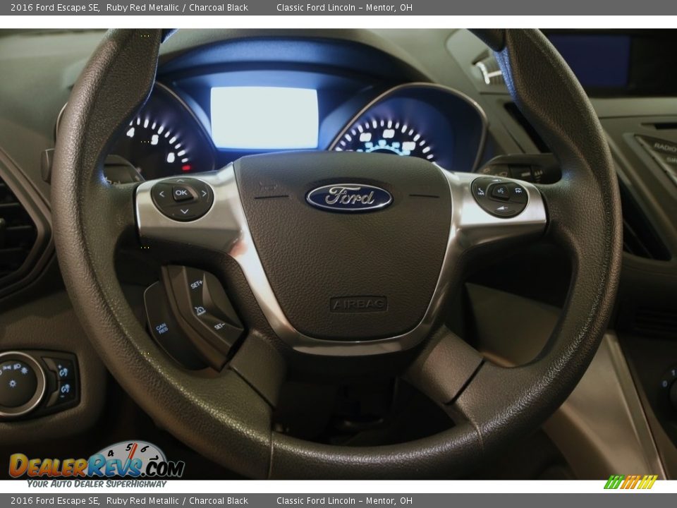 2016 Ford Escape SE Ruby Red Metallic / Charcoal Black Photo #6