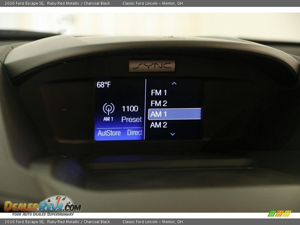 2016 Ford Escape SE Ruby Red Metallic / Charcoal Black Photo #9