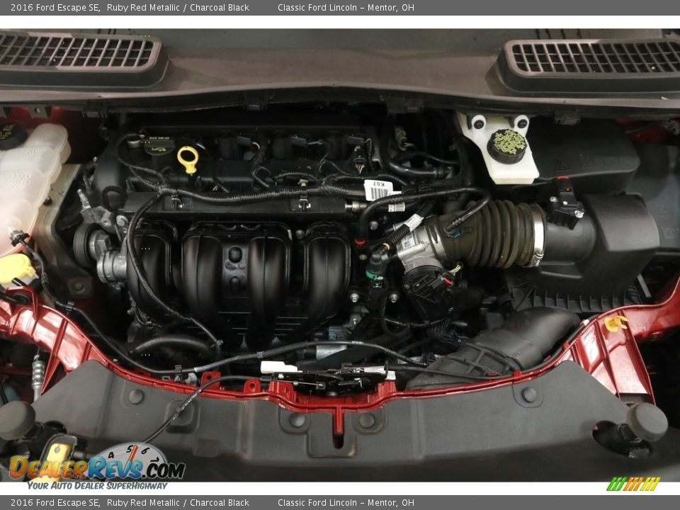 2016 Ford Escape SE Ruby Red Metallic / Charcoal Black Photo #15