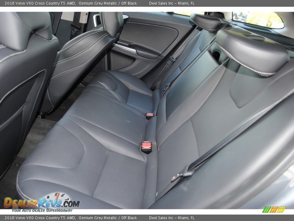 Rear Seat of 2018 Volvo V60 Cross Country T5 AWD Photo #12
