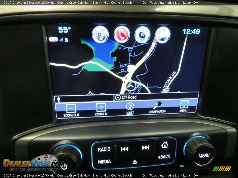 2017 Chevrolet Silverado 1500 High Country Crew Cab 4x4 Black / High Country Saddle Photo #3