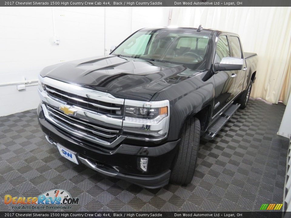 2017 Chevrolet Silverado 1500 High Country Crew Cab 4x4 Black / High Country Saddle Photo #10